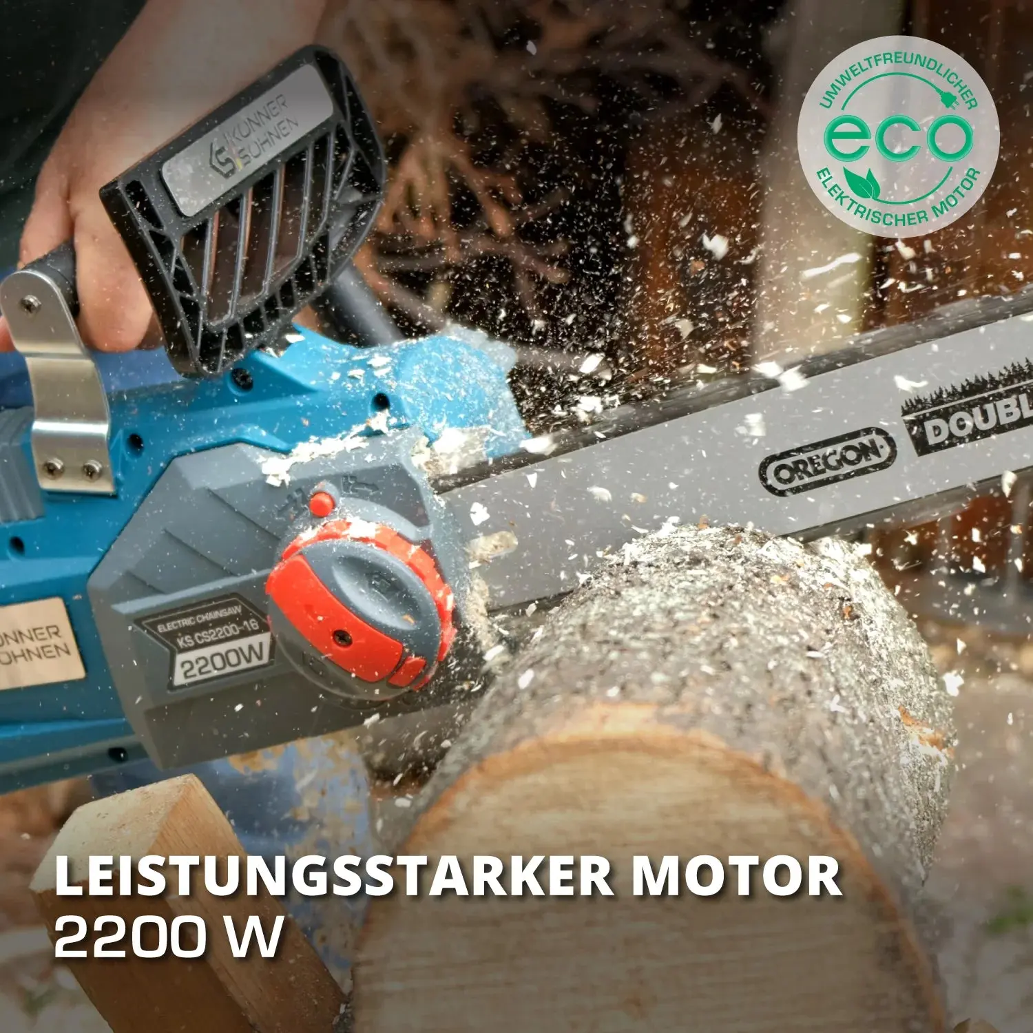 Elektro-Kettensäge KS CS2200-16 Kettenlänge 40cm - Image 10