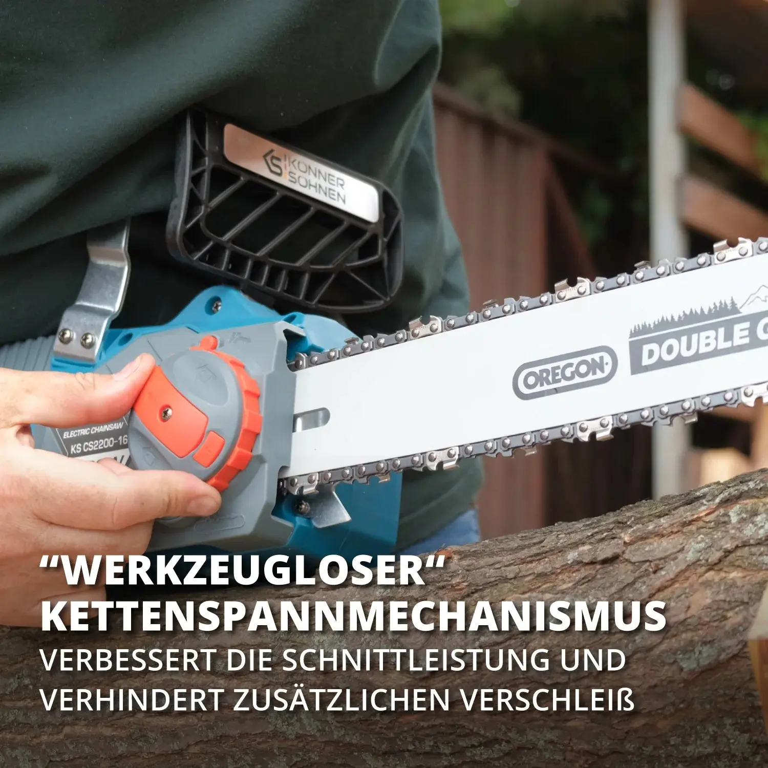 Elektro-Kettensäge KS CS2200-16 Kettenlänge 40cm - Image 11