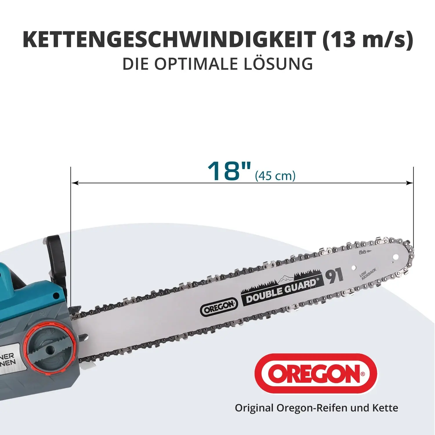 Elektro-Kettensäge KS CS2400-18 Kettenlänge 45cm - Image 9