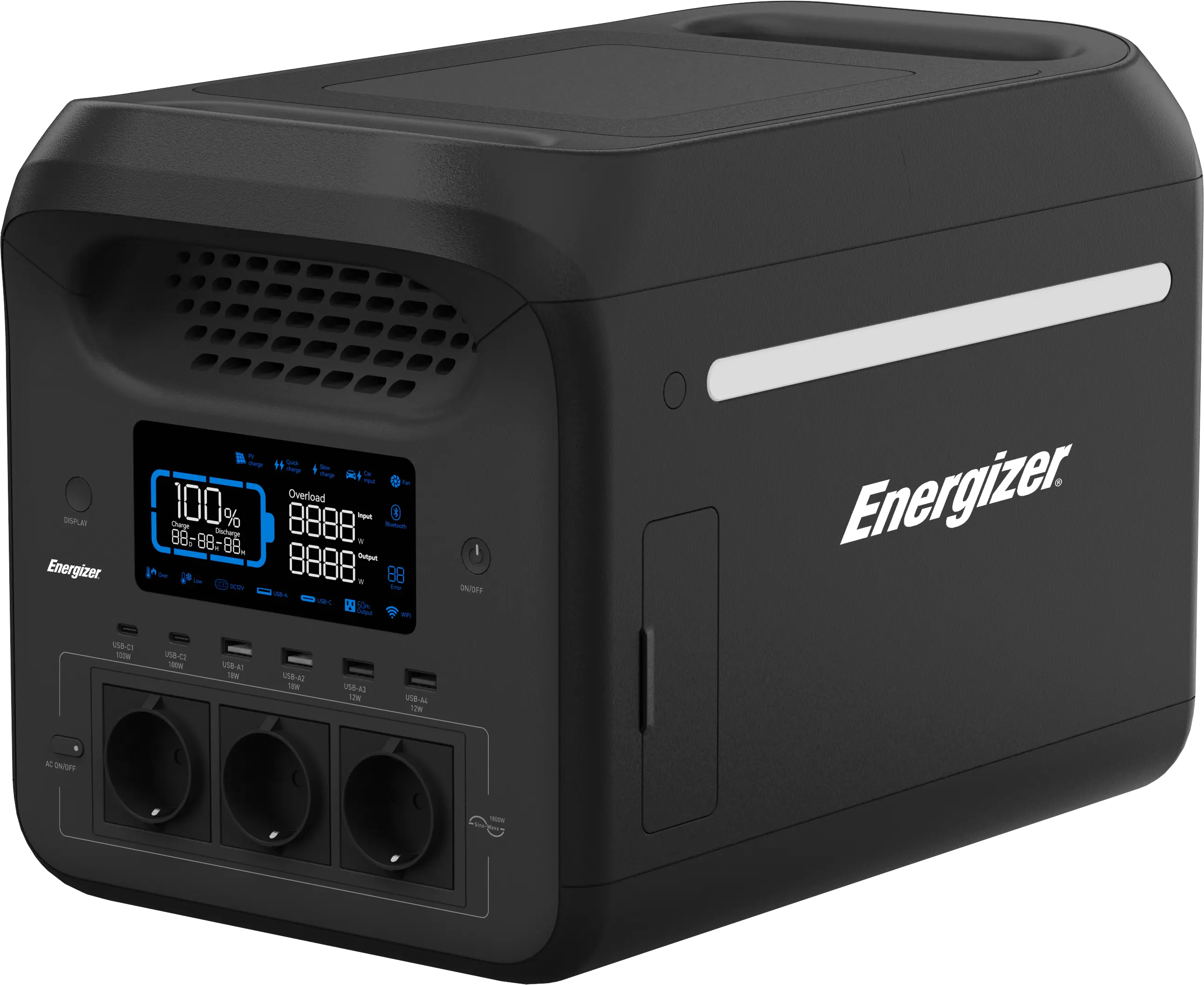 Energizer Peak 1800 tragbare Powerstation 3000W - 1229wh LIFEPO₄