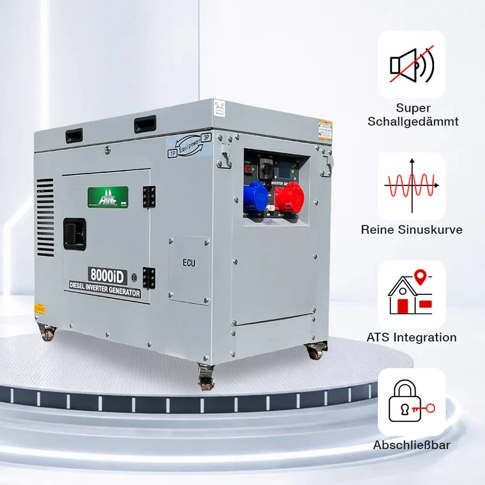 FME 8000iD 230V & 400V - 8000 Watt Diesel Inverter Generator mit integriertem ATS-Eingang (Jetzt Vorbestellen) - Image 4