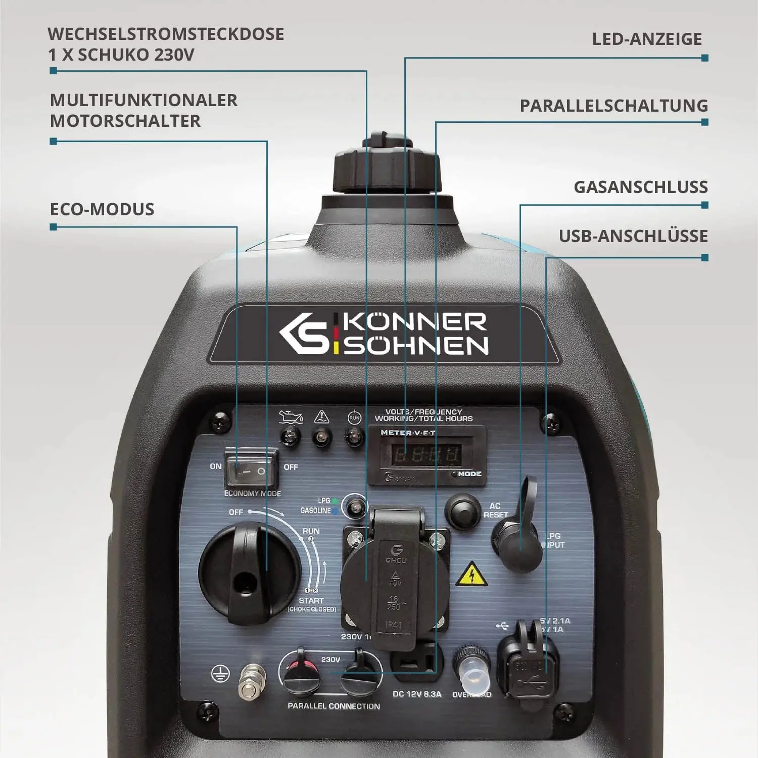 Inverter Stromerzeuger DualFuel 3100 Watt KS 3100iG S - Image 12