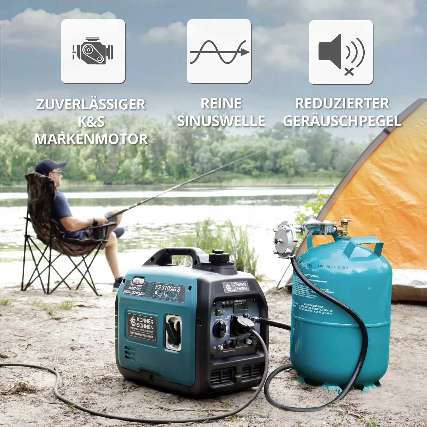 Inverter Stromerzeuger DualFuel 3100 Watt KS 3100iG S - Image 14