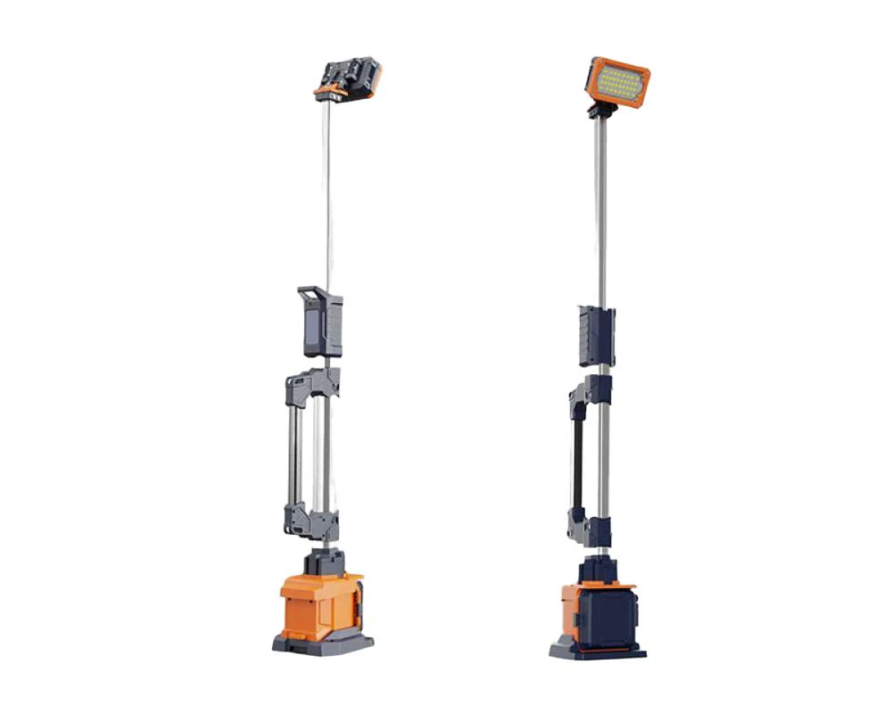 Lichtmast mit Teleskop-Mast DIRECT-100 4.000 Lumen 1,4 Meter IP66 - Image 3