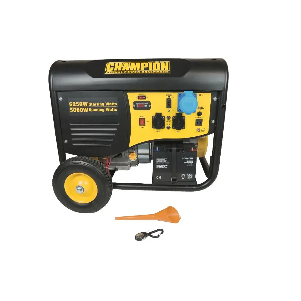 Stromerzeuger Benzin AVR 6250 Watt Champion CPG6500E2 - Image 2